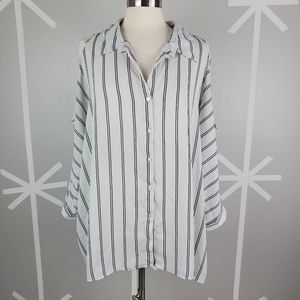 Forever 21 plus size 3X Stripe blouse